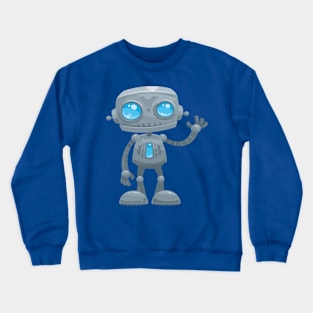 waving robot1 Crewneck Sweatshirt